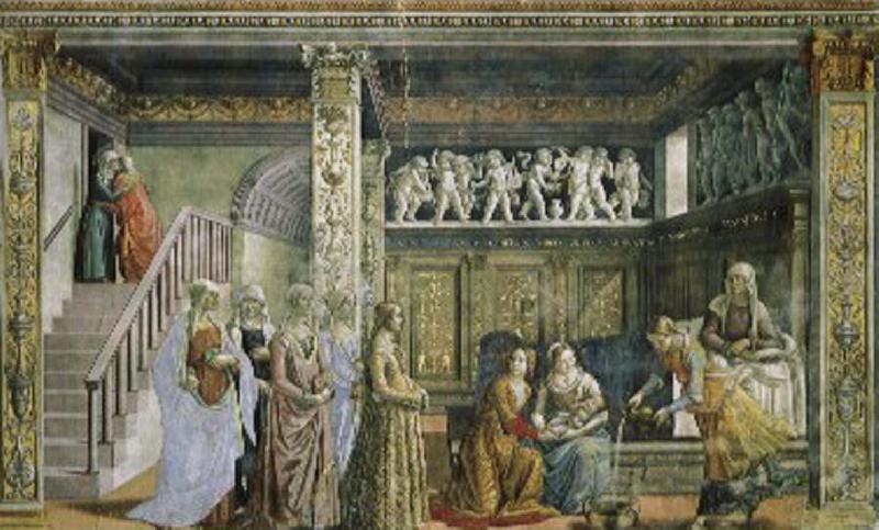 Domenico Ghirlandaio Our Lady of the birth of oil painting picture